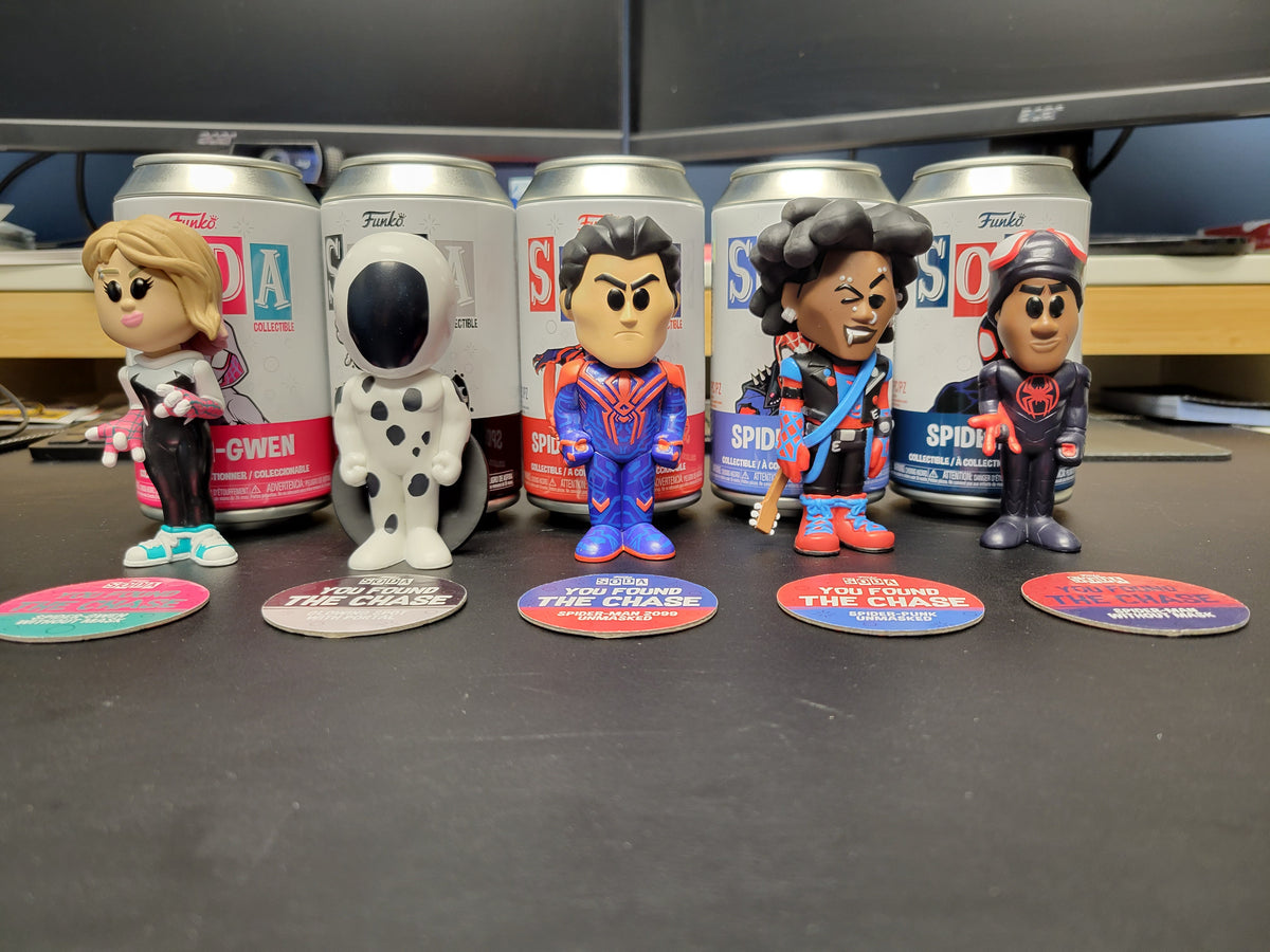 Funko Soda: Spider-Man: Across the Spider-Verse Set of 5 Chases!