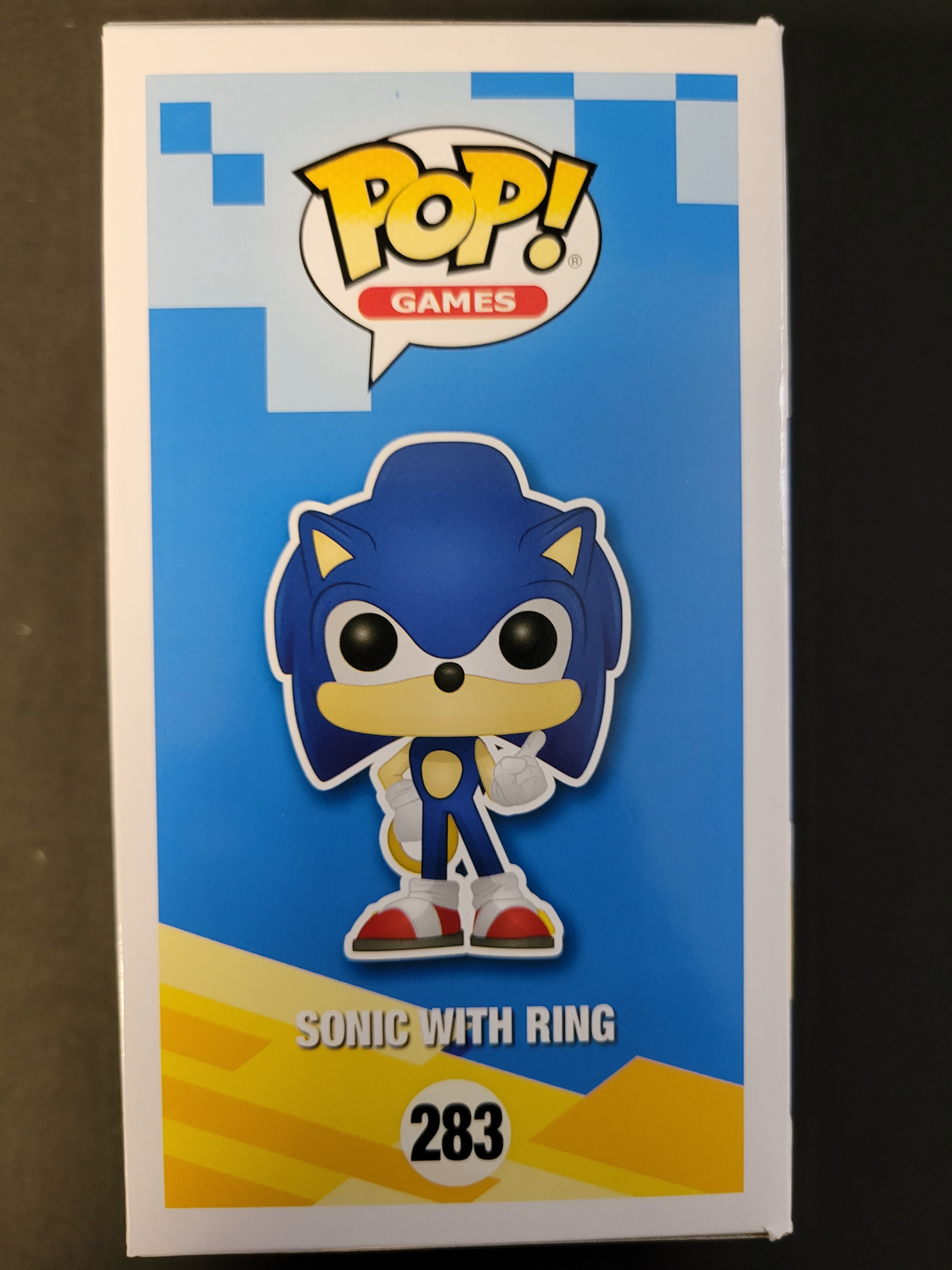 Funko Pop: Sonic The Hedgehog with Ring #263 Auto by Jason Griffith - Cert 711