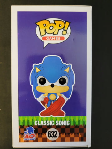 Funko Pop: Classic Sonic The Hedgehog #632 Auto by Jason Griffith - Cert 676