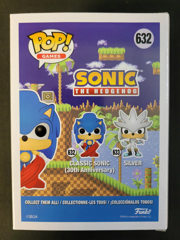 Funko Pop: Classic Sonic The Hedgehog #632 Auto by Jason Griffith - Cert 675
