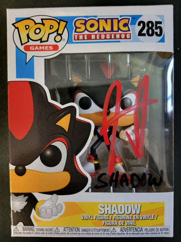 Funko Pop: Shadow The Hedgehog #285 Autographed by Jason Griffith - Cert 701