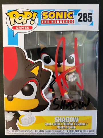 Funko Pop: Shadow The Hedgehog #285 Autographed by Jason Griffith - Cert 704
