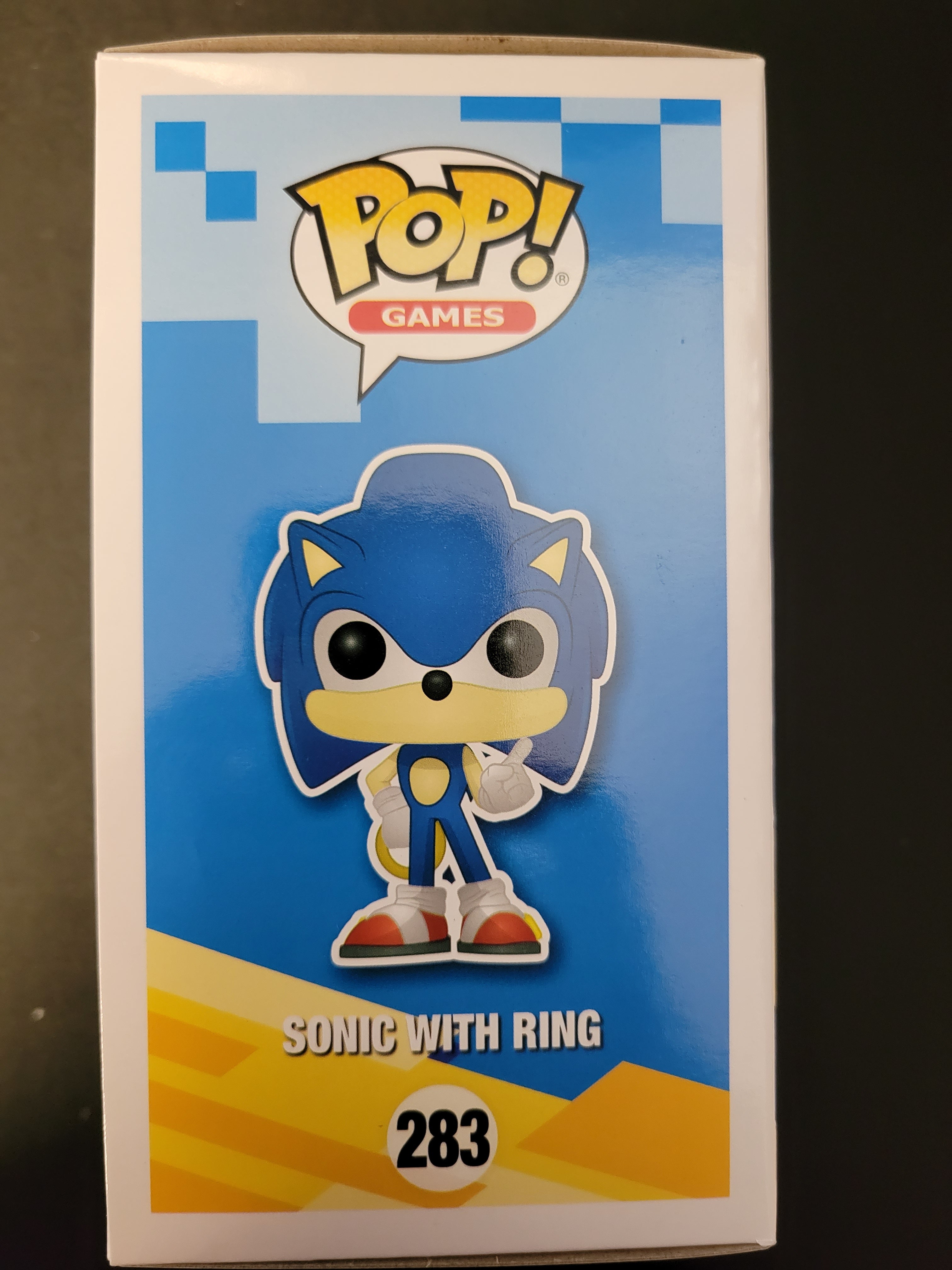 Funko Pop: Sonic The Hedgehog with Ring #263 Auto by Jason Griffith - Cert 712