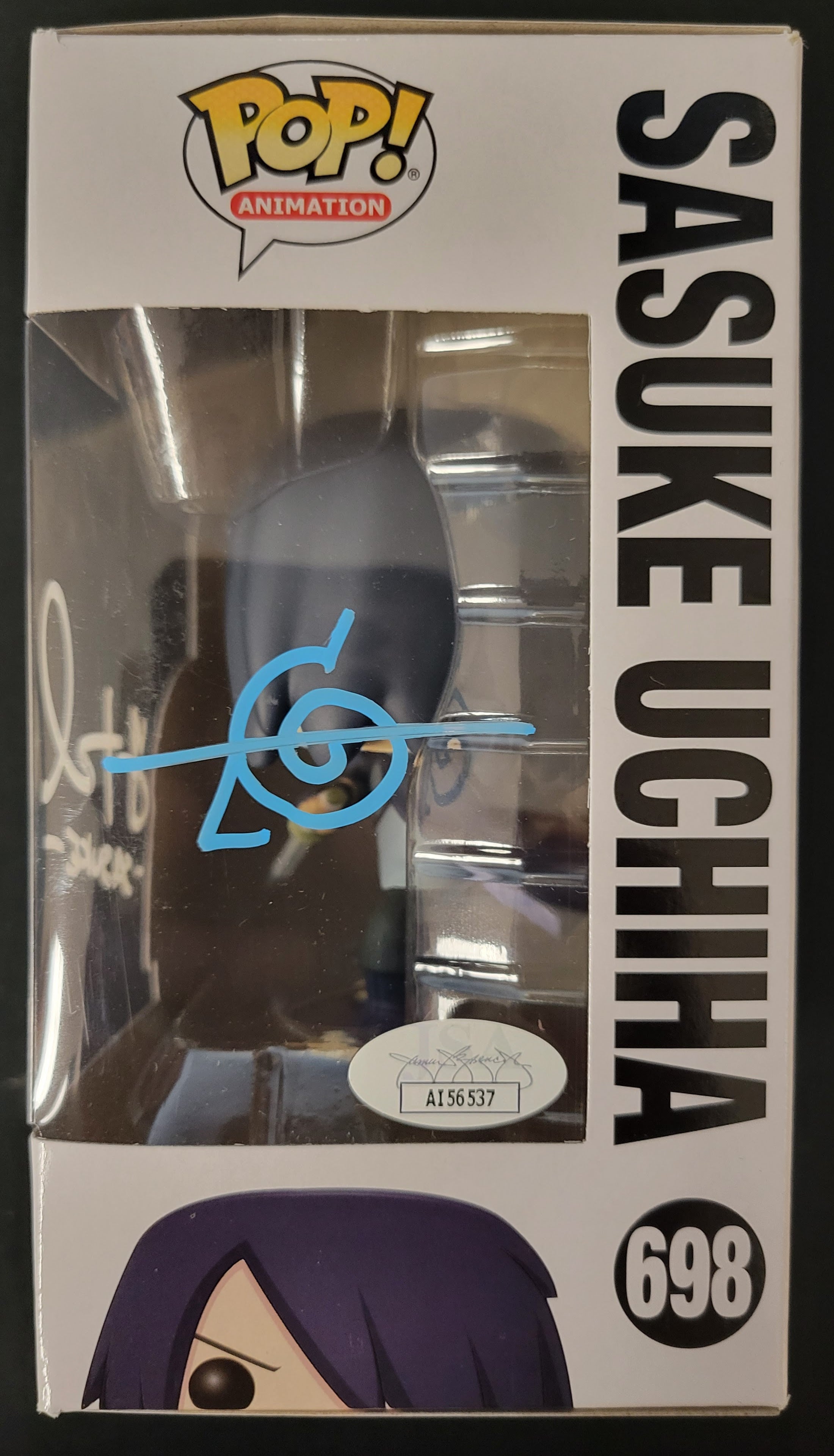 Funko Pop: #698 Sasuke Uchiha - Boruto - Signed By Yuri Lowenthal - JSA Cert 537