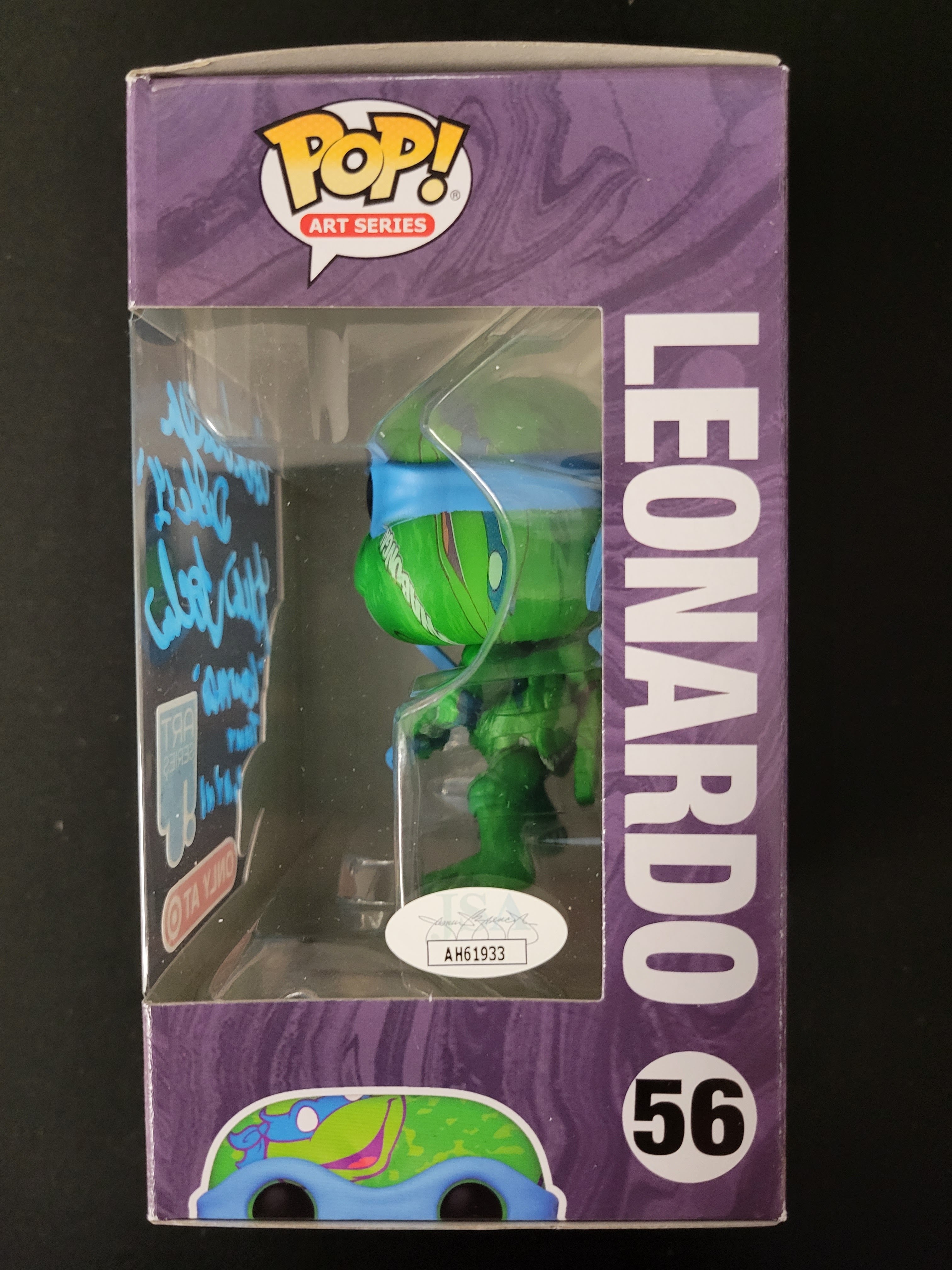 Funko Pop! TMNT Art Series Target Exc: Leonardo Autographed By Brian Tochi 933