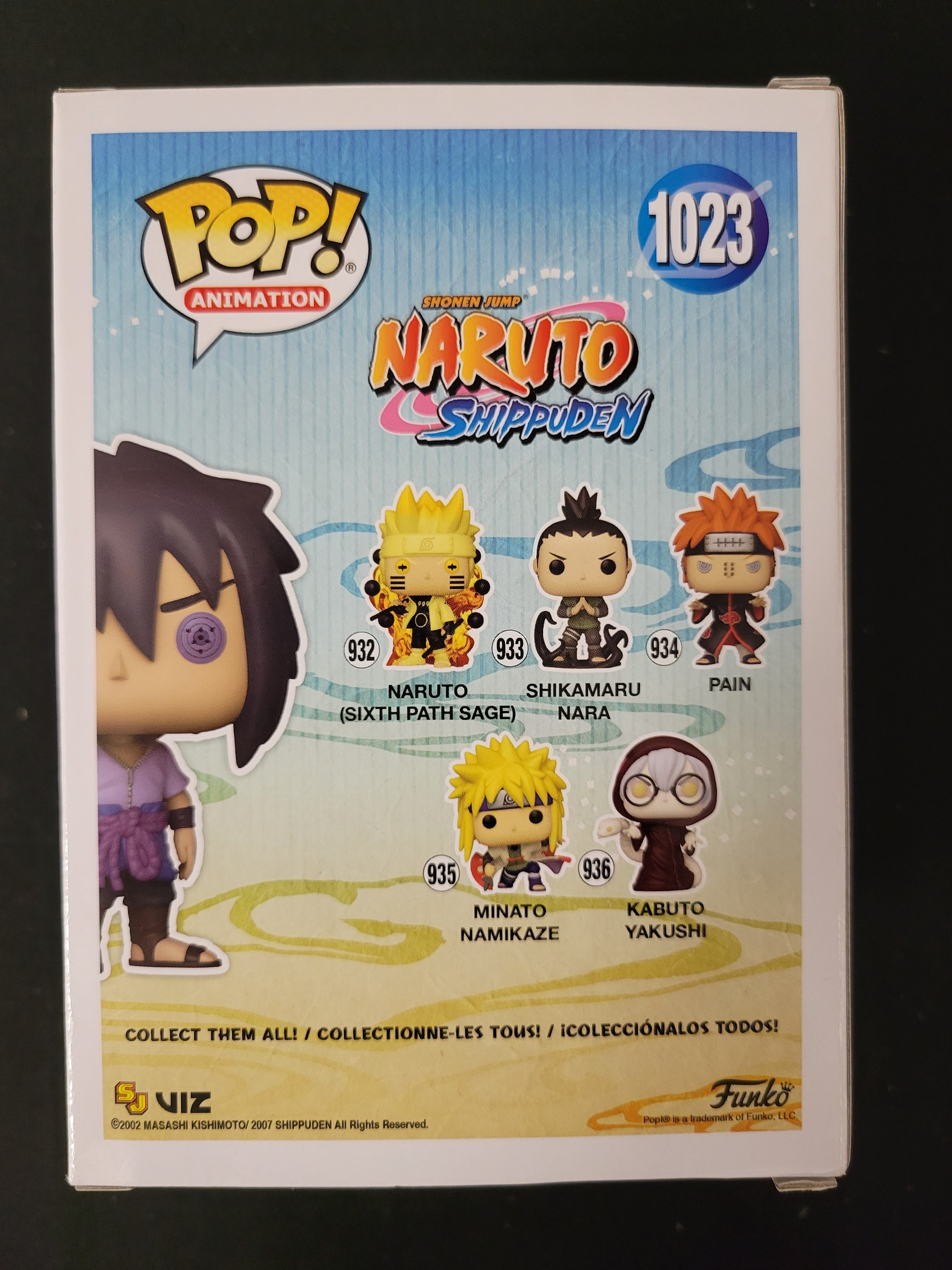 Funko Pop: #1023 Sasuke (Rinnegan) Naruto - Signed by Yuri Lowenthal - JSA 535