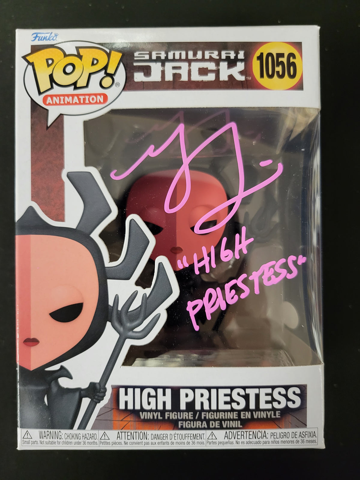 Funko Pop: High Priestess from Samurai Jack Signed By Grey DeLisle-JSA Cert 540