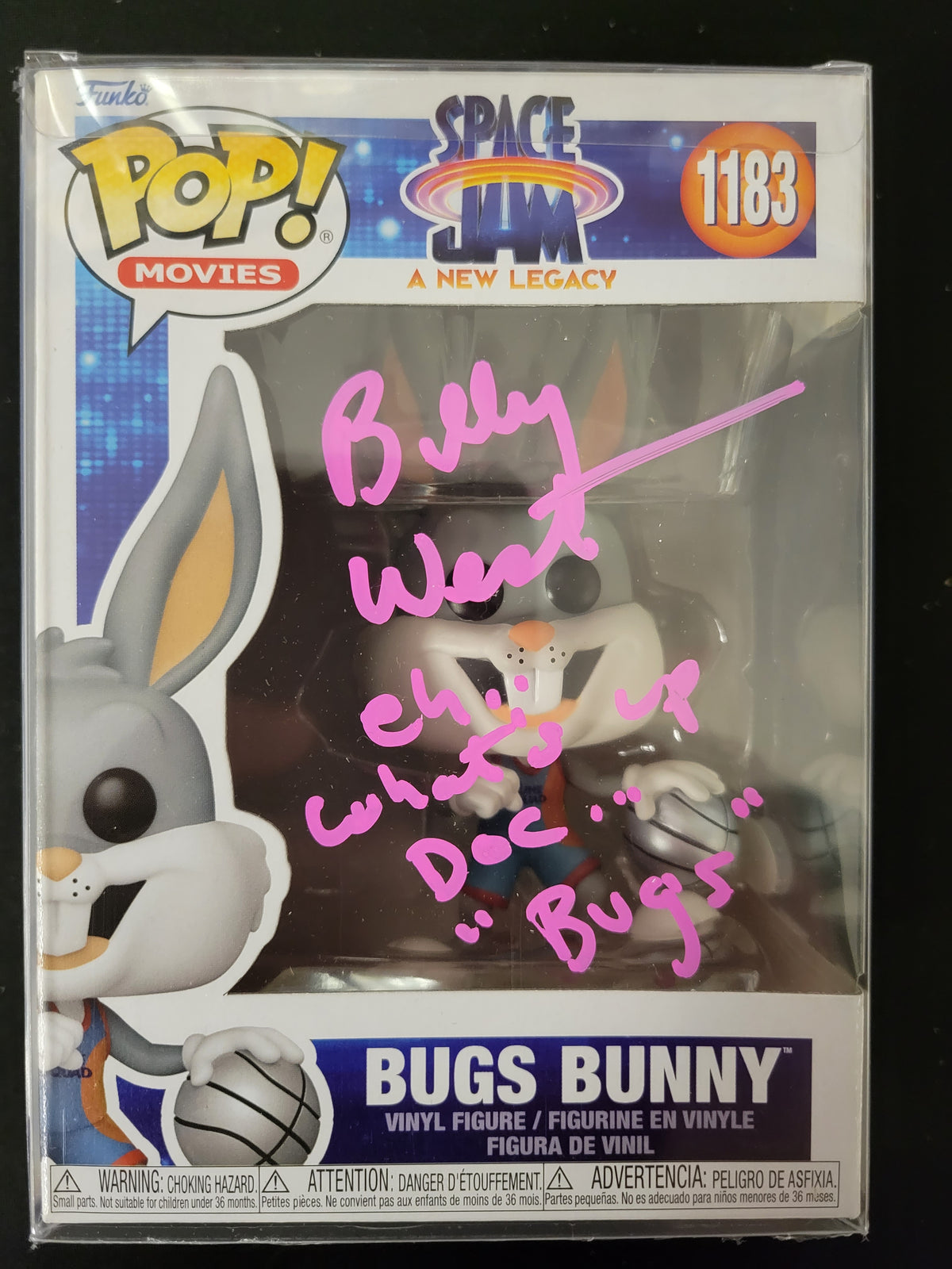 Funko Pop: Bugs Bunny from Space Jam Autographed by Billy West - JSA Cert 576