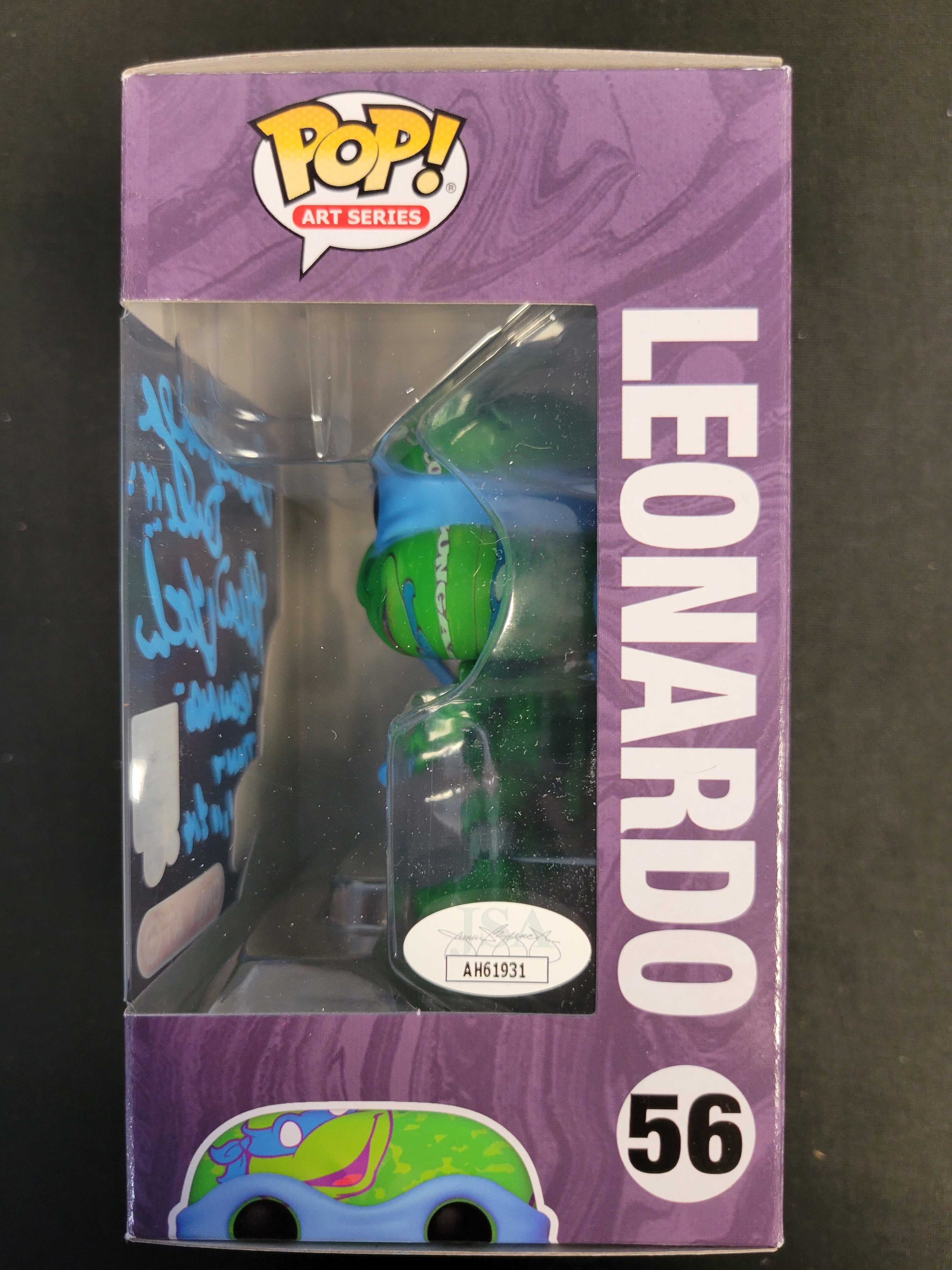 Funko Pop! TMNT Art Series Target Exc: Leonardo Autographed By Brian Tochi 931