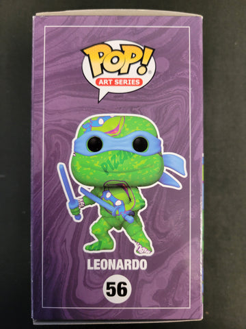 Funko Pop! TMNT Art Series Target Exc: Leonardo Autographed By Brian Tochi 931