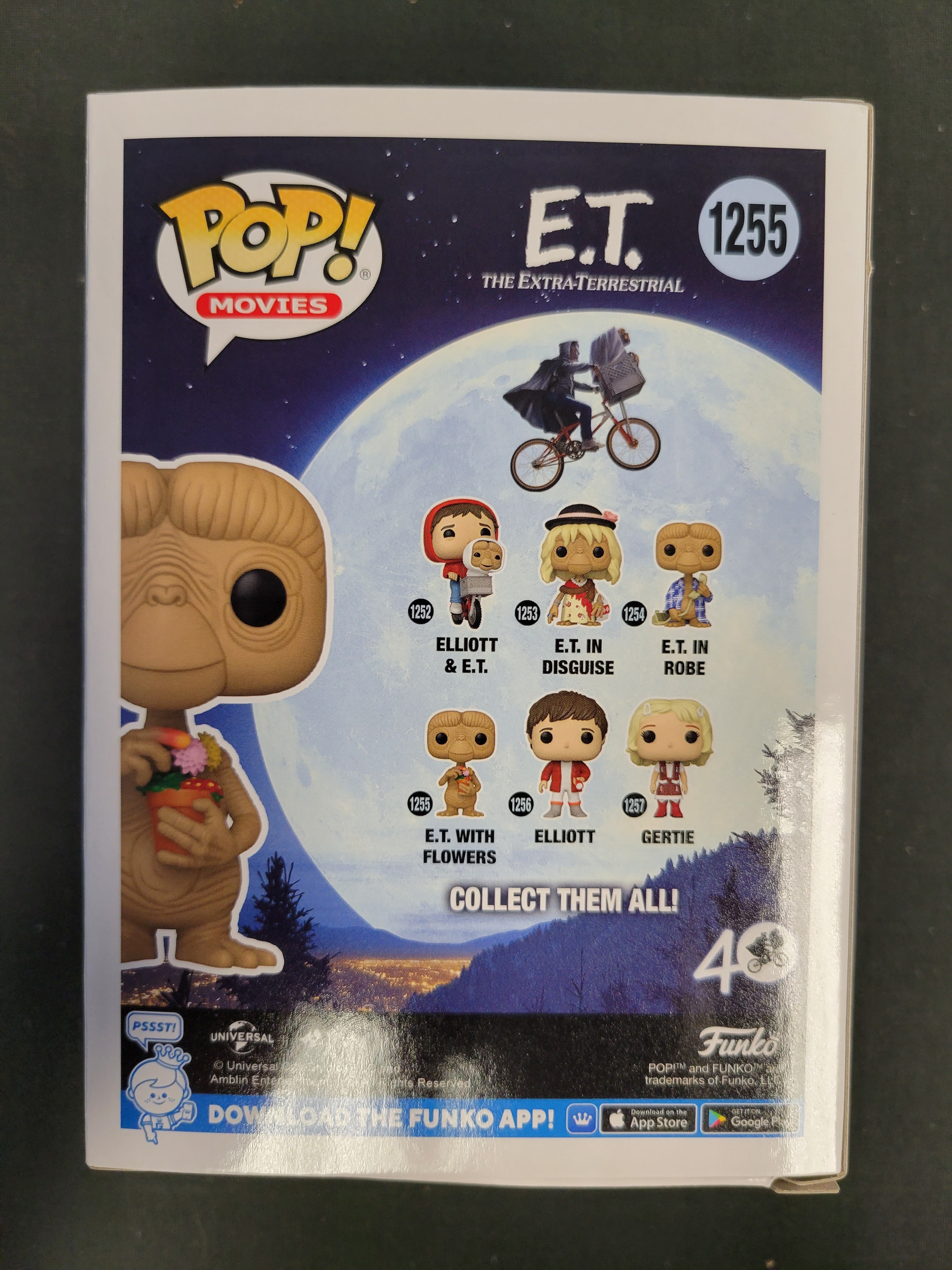 Funko Pop: E.T. The Extra-Terrestrial: E.T. with Flowers #1255 Autographed by Matthew DeMeritt