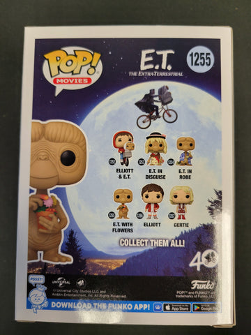 Funko Pop: E.T. The Extra-Terrestrial: E.T. with Flowers #1255 Autographed by Matthew DeMeritt