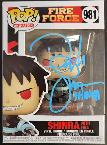 Shinra with Fire Autographed By Derick Snow