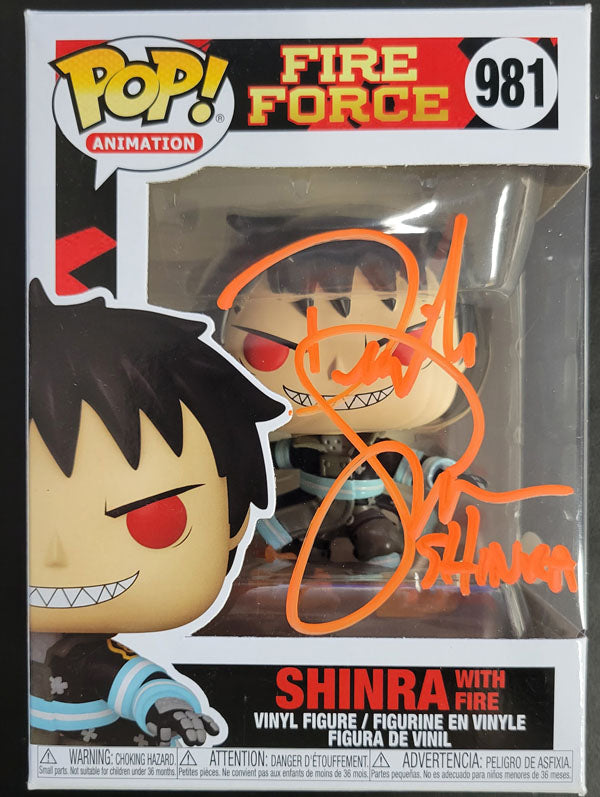 Shinra with Fire Autographed By Derick Snow