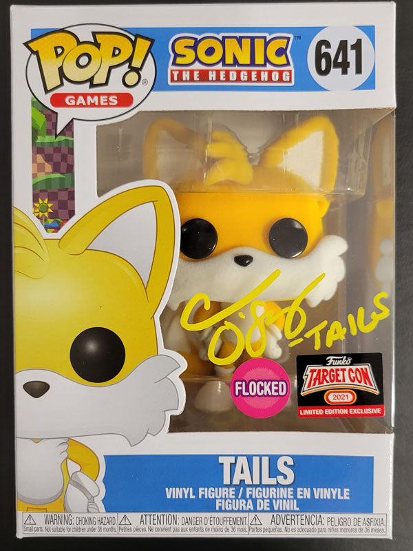 Tails Flocked Target Con Exclusive Autographed by Colleen O'Shaughnessey